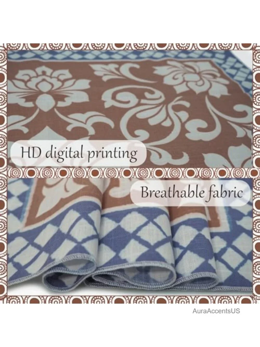 100% Cotton Large Square Bandana Scarf Wrap Hair Accessory